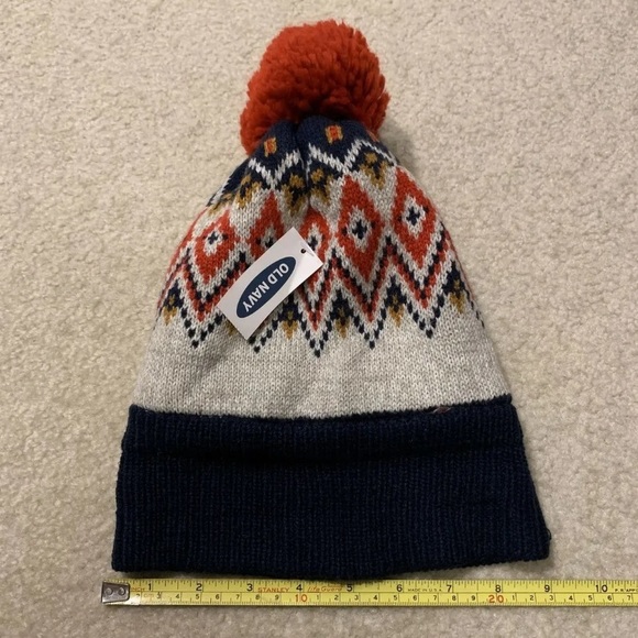 Old Navy Lot of 2 Toddler Kid Winter Hats Toques Caps Size S-M Acrylic Polyester - Picture 8 of 12